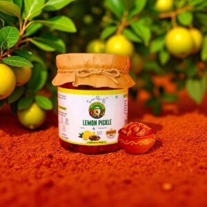 TARA-RA-RA Lemon Pickle – Handcrafted Nimbu Achar with Authentic Spices | Tangy & Spicy Homemade Taste | 500g