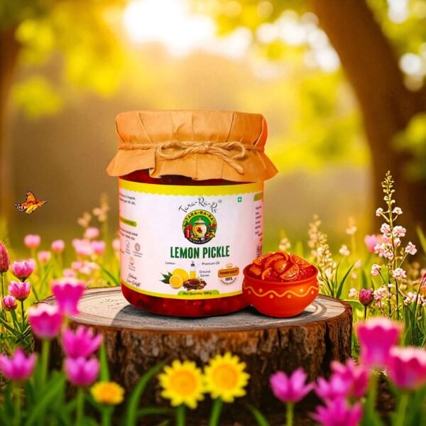 TARA-RA-RA Lemon Pickle – Handcrafted Nimbu Achar with Authentic Spices | Tangy & Spicy Homemade Taste | 500g - Image 2