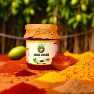 TARA-RA-RA Mango Chhundo – Authentic Gujarati Sweet & Spicy Aam Chunda | Traditional Homemade Taste | Made with Handpicked Raw Mangoes & Spices | Traditional Indian Recipe | 500g