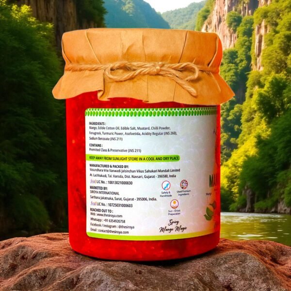 TARA-RA-RA Mango Pickle | Authentic Homemade Taste | Aam Ka Achar | Made with Handpicked Raw Mangoes & Spices | Traditional Indian Recipe | 1kg - Image 4