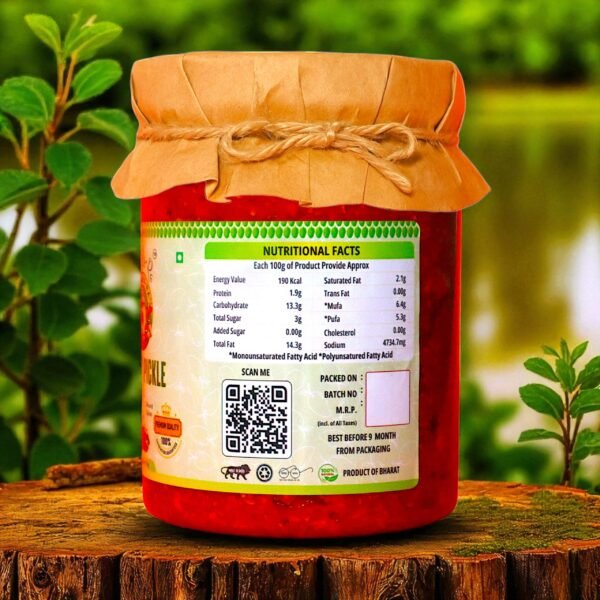 TARA-RA-RA Mango Pickle | Authentic Homemade Taste | Aam Ka Achar | Made with Handpicked Raw Mangoes & Spices | Traditional Indian Recipe | 1kg - Image 3