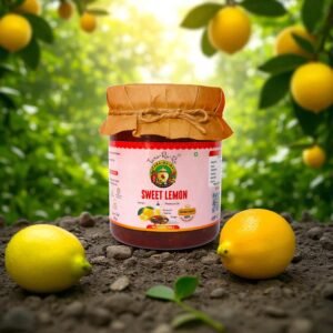 TARA-RA-RA Sweet Lemon Pickle – Authentic Indian Nimbu Achar | Tangy, Sweet & Mildly Spicy Homemade Taste | 500g