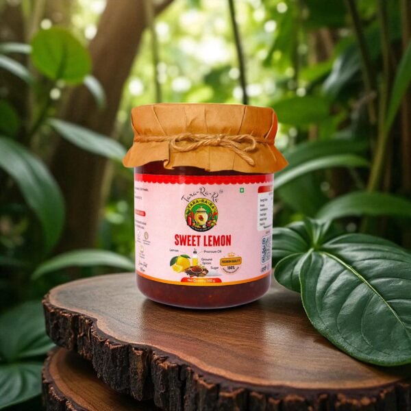 TARA-RA-RA Sweet Lemon Pickle – Authentic Indian Nimbu Achar | Tangy, Sweet & Mildly Spicy Homemade Taste | 500g - Image 2