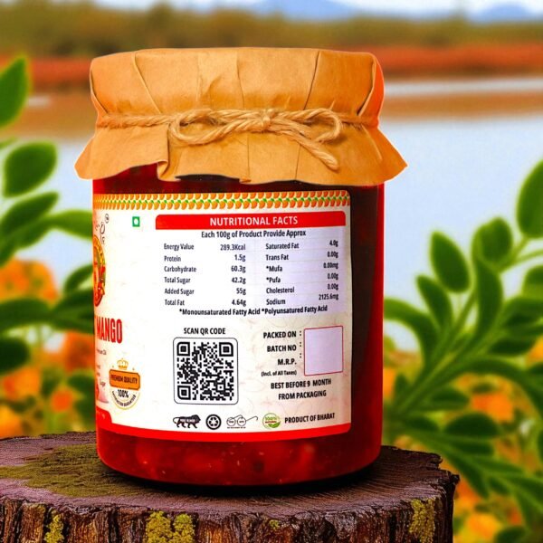 TARA-RA-RA Sweet Mango Pickle | Authentic Homemade Taste | Aam Ka Mitha Achar | Handcrafted with Farm-Fresh Mangoes | Traditional Indian Achar | 1kg - Image 3