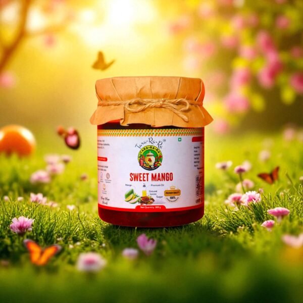 TARA-RA-RA Sweet Mango Pickle | Authentic Homemade Taste | Aam Ka Mitha Achar | Handcrafted with Farm-Fresh Mangoes | Traditional Indian Achar | 500g - Image 2