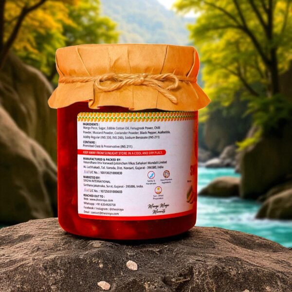 TARA-RA-RA Sweet Mango Pickle | Authentic Homemade Taste | Aam Ka Mitha Achar | Handcrafted with Farm-Fresh Mangoes | Traditional Indian Achar | 500g - Image 4
