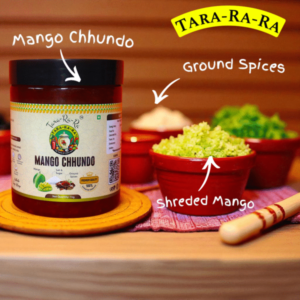 TARA-RA-RA Mango Chhundo – Authentic Gujarati Sweet & Spicy Aam Chunda | Traditional Homemade Taste | Made with Handpicked Raw Mangoes & Spices | Traditional Indian Recipe | 1kg - Image 5